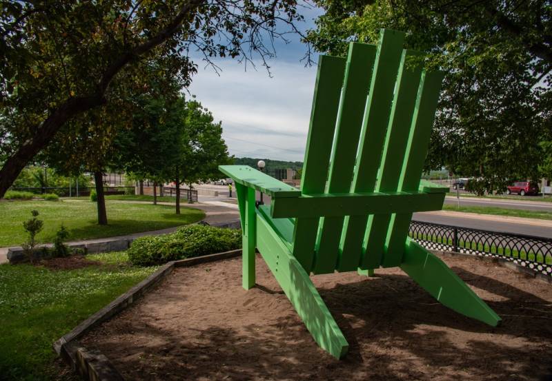 Giant Green Chair Saint Paul