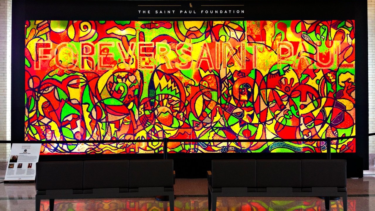 World’s Largest Lite-Brite Mural at Union Depot