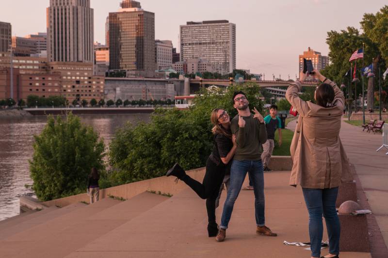 Saint Paul skyline at Raspberry Island